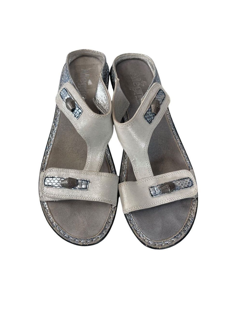 Alegria Lara Adjustable Sandals Women 40 Supportive Walking Open Toe Summer